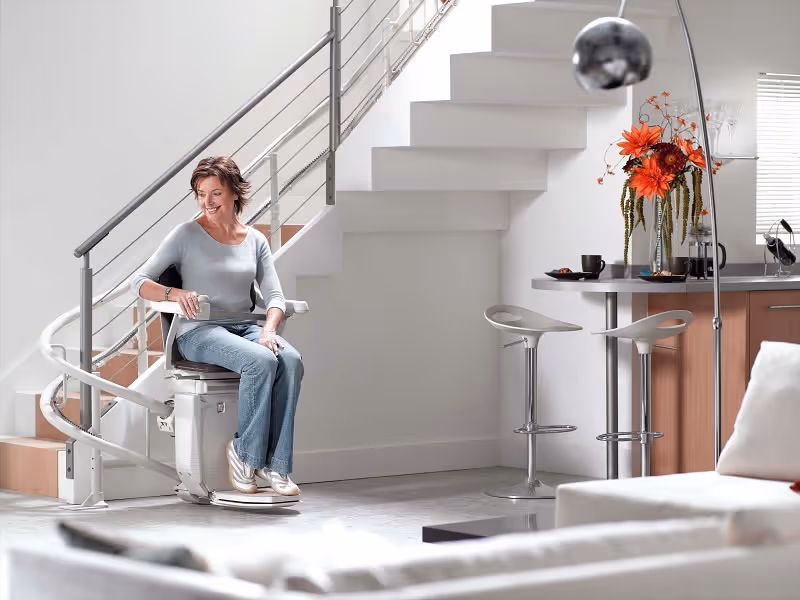 Curved Staircase? Our Stairlifts Can!