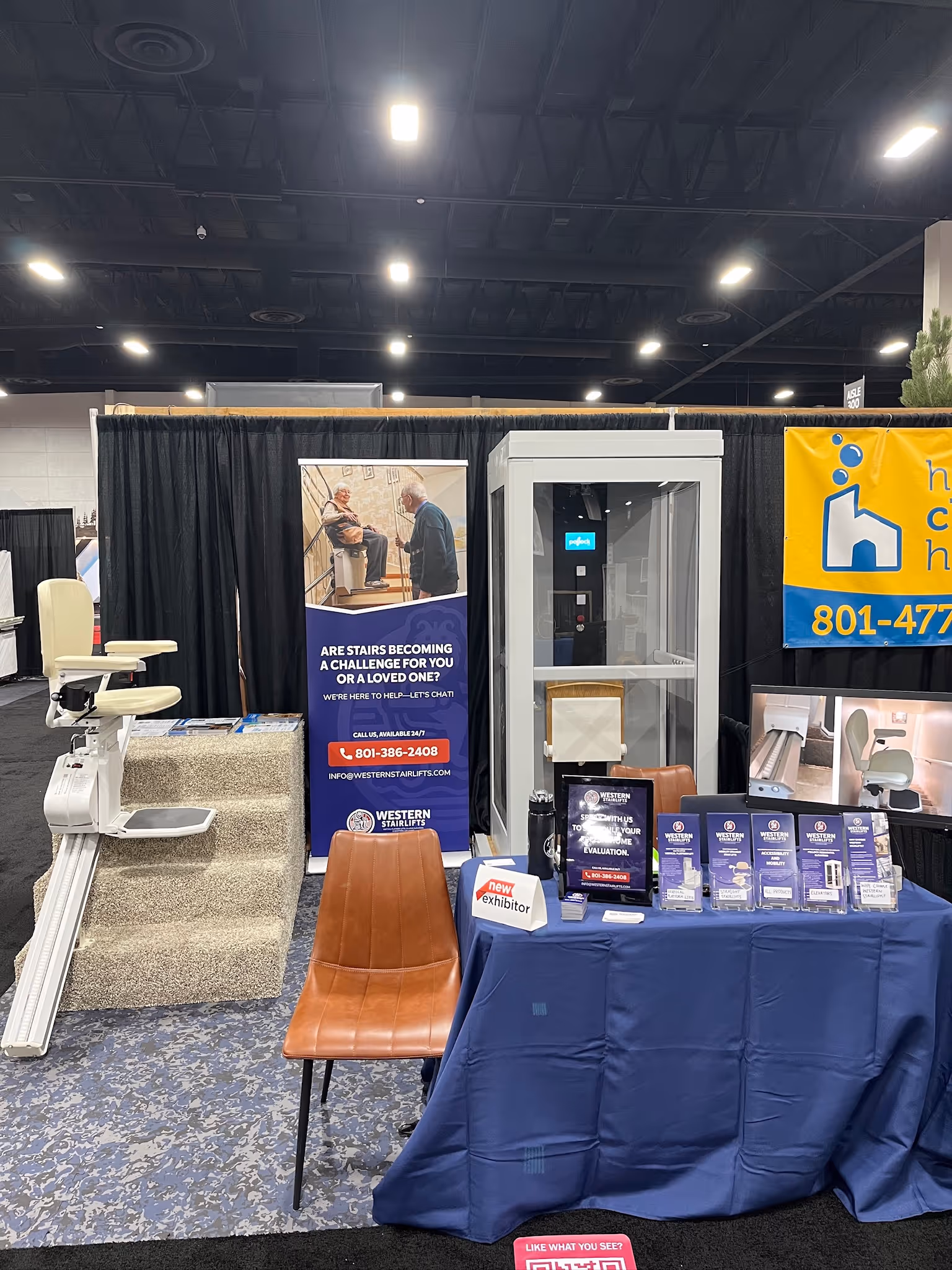 Western Stairlifts Booth at Home Show in Sandy, UT