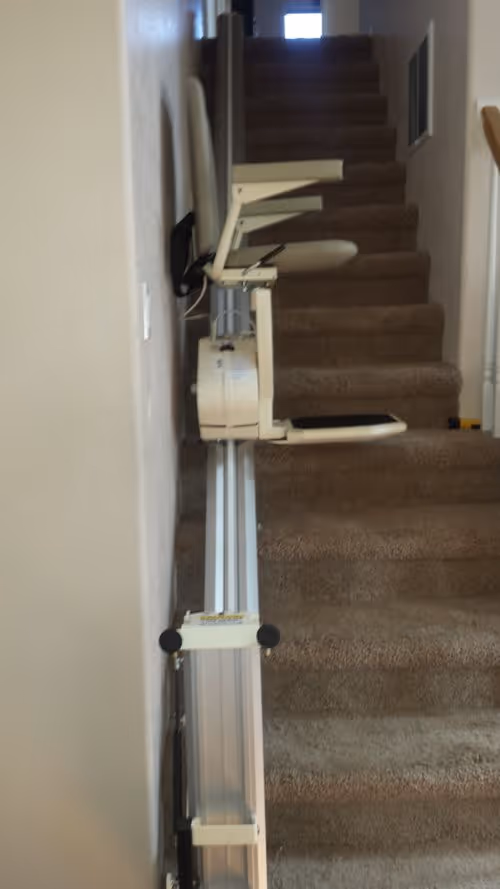 Darese's new Pinnacle stairlift in Salt Lake City, Utah