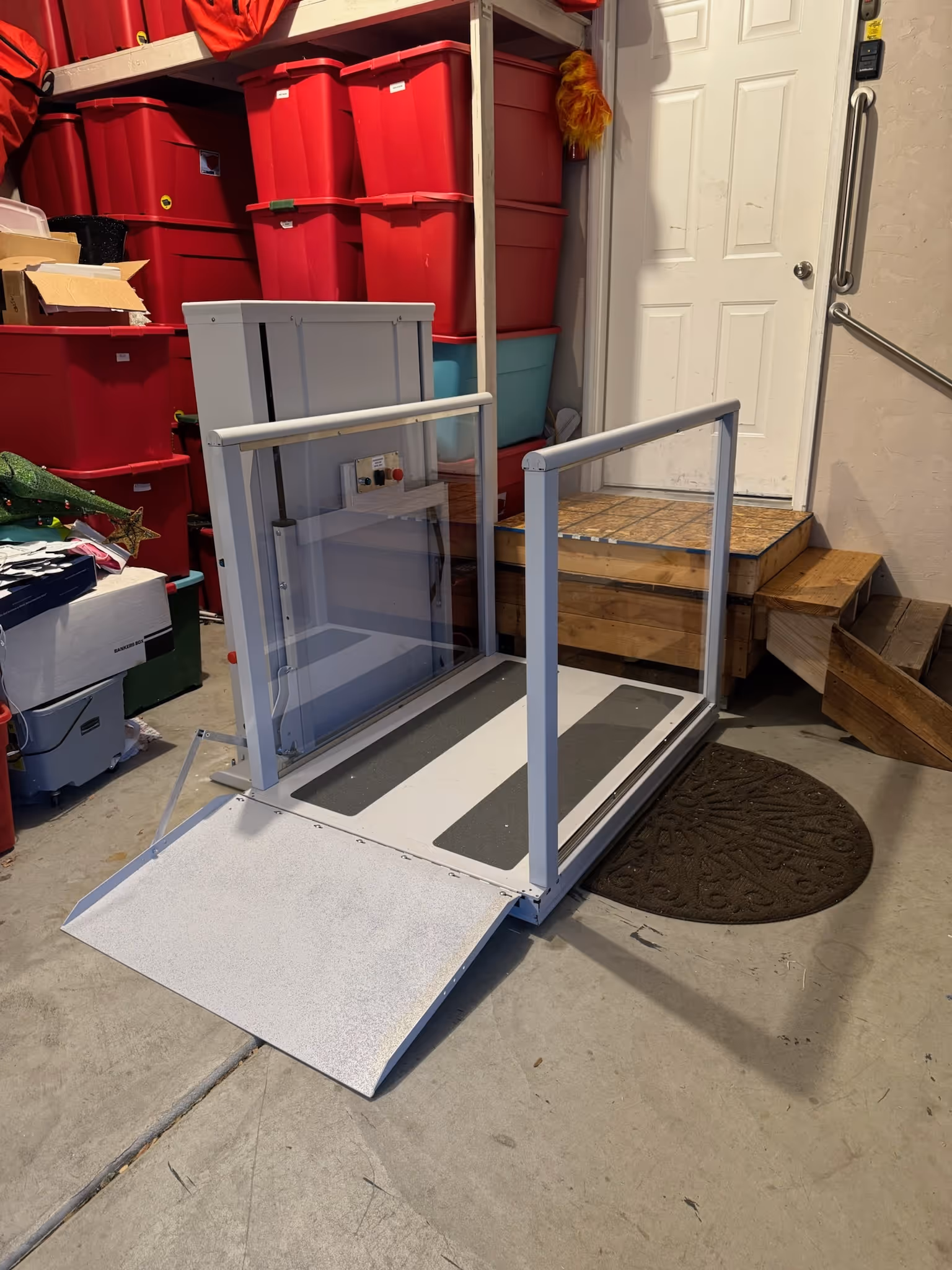 Mini Vista Vertical Platform Lift installation