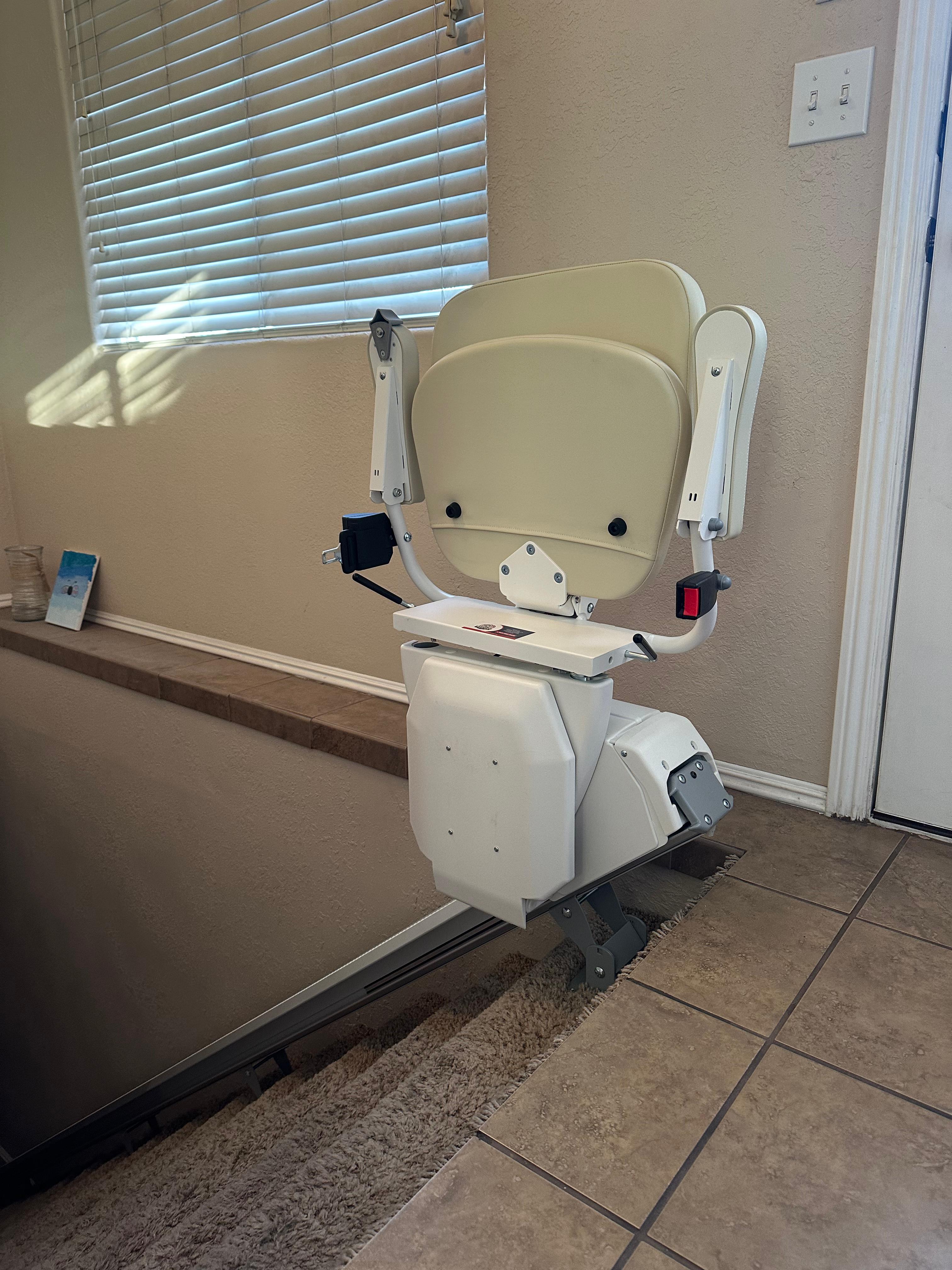 Straight stairlift installation in Meridian, Idaho